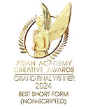 Image : asian academy creative awards grand final winner 2024 best short form(non-scripted)